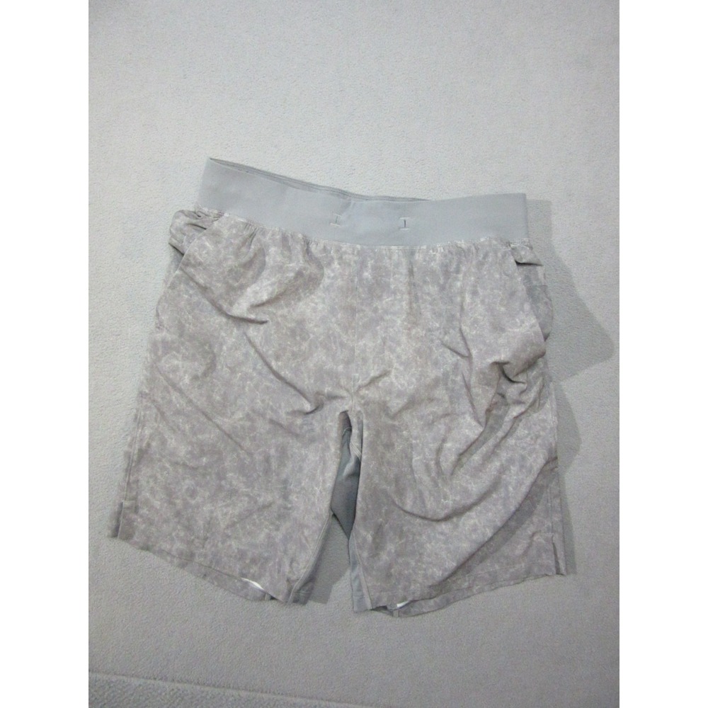 Lululemon Shorts  Mens Medium Gray Space Dye Stretch Athletic Drawstring Active